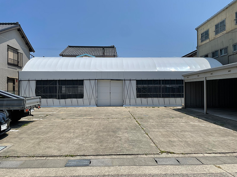 完成した建屋
